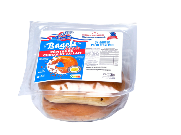 BAGEL AUX PÉPITES DE CHOCOLAT AU LAIT
