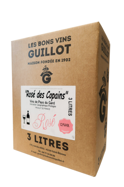 IGP VINS DE PAYS DU GARD ROSÉ DES COPAINS 
