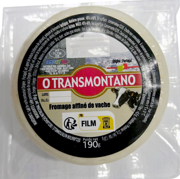 FROMAGE AU LAIT DE VACHE AFFINÉ
