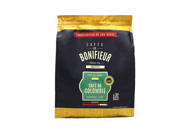 32 DOSETTES SOUPLES DE CAFÉ COLOMBIE 
