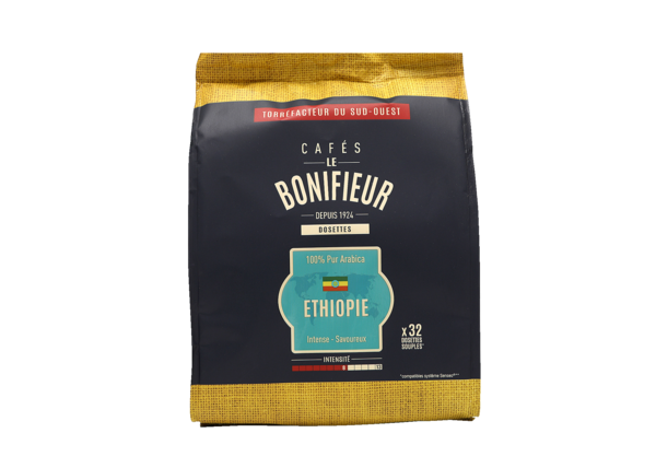 32 DOSETTES SOUPLES DE CAFÉ ÉTHIOPIE 
